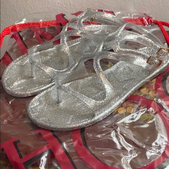 Jimmy Choo Jelly Glitter Sandals - Picture 2 of 3